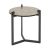 16031-V06 GLASS & TEXTILE TOP/BLACK NICKEL BASE